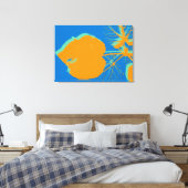 Toile Papier à gros plan Feuille Abstraite (Insitu(Chambre))