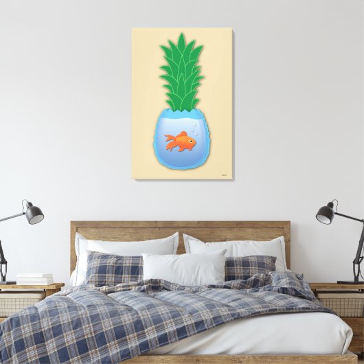 Toile Papier à poisson ananas (Insitu(Chambre))