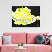 Toile Papier à toile/ Rose jaune (Insitu(Salon))