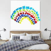 Toile Papier arc en ciel (Insitu(Chambre))