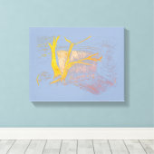 Toile Papier bleu/gris cascade (Insitu (Plancher de Bois))