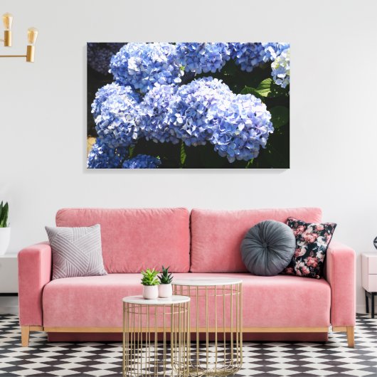 Toile Papier bleu Hydrangea (Insitu(Salon))