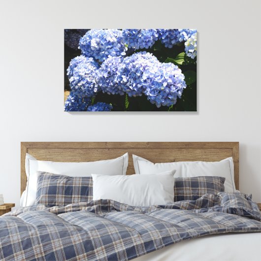 Toile Papier bleu Hydrangea (Insitu(Chambre))
