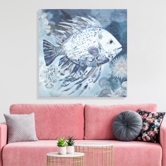 Toile Papier de poisson de saumon blanc côtier (Insitu(Salon))