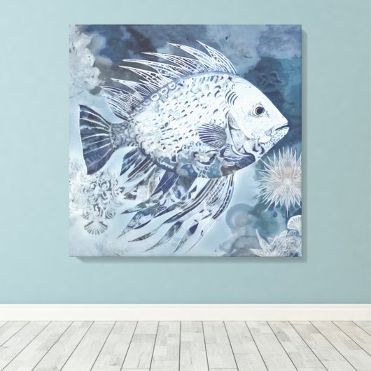 Toile Papier de poisson de saumon blanc côtier (Insitu (Plancher de Bois))