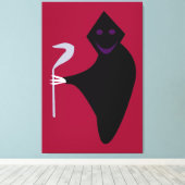 Toile Papier d'Halloween faucheuse Grasse Imprimer (Insitu (Plancher de Bois))