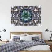 Toile Papier en Mandala Folk (Insitu(Chambre))