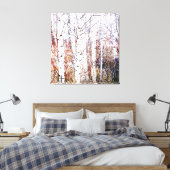 Toile Papier Forêt de bouleau haute clé Stylisé (Insitu(Chambre))