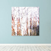 Toile Papier Forêt de bouleau haute clé Stylisé (Insitu (Plancher de Bois))