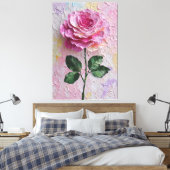 Toile Papier Peint Abstrait Texture Rose Rose (Insitu(Chambre))