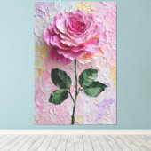 Toile Papier Peint Abstrait Texture Rose Rose (Insitu (Plancher de Bois))