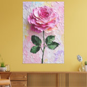 Toile Papier Peint Abstrait Texture Rose Rose (Insitu(Salon))