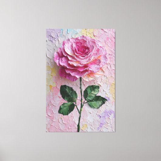 Toile Papier Peint Abstrait Texture Rose Rose (Recto)
