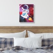 Toile Papier peint aventure spatiale amusante (Insitu(Chambre))