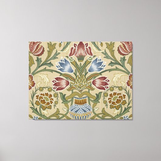 Toile Papier Peint Fleur Motif Brocart de William Morris (Recto)
