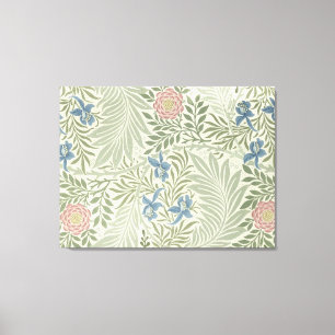 Toile Papier peint floral de William Morris Larkspur