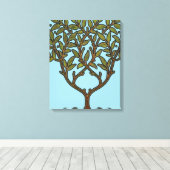 Toile Papier peint frise d'arbre de William Morris (Insitu (Plancher de Bois))