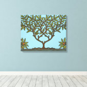 Toile Papier peint frise d'arbre de William Morris (Insitu (Plancher de Bois))