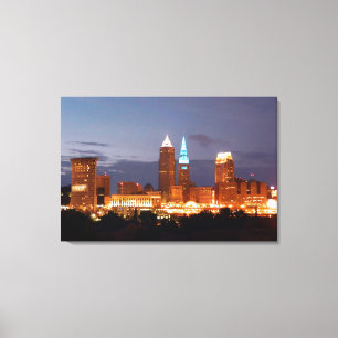 Toile Papier Peveland Blues Skyline (Panneaux)