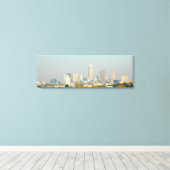 Toile Papier Peveland, Ohio Lakefront Skyline (Insitu (Plancher de Bois))