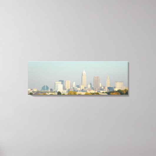 Toile Papier Peveland, Ohio Lakefront Skyline (Recto)