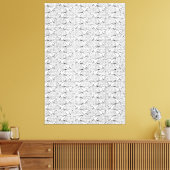 Toile Papier plans vintage motif. (Insitu(Salon))