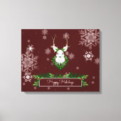 Toile Papier Reindeer rouge (Recto)