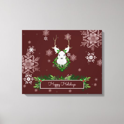 Toile Papier Reindeer rouge (Recto)