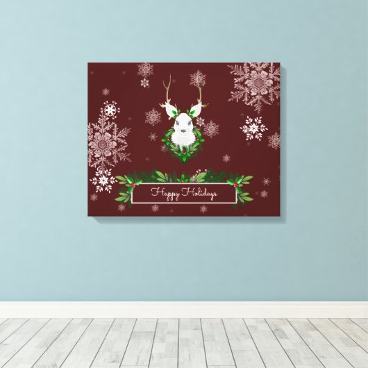 Toile Papier Reindeer rouge (Insitu (Plancher de Bois))