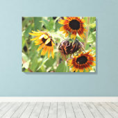 Toile Papier Tournesol étiré (Insitu (Plancher de Bois))