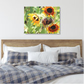 Toile Papier Tournesol étiré (Insitu(Chambre))