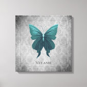 Toile Papillon à bijoux turquoise (Recto)