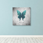 Toile Papillon à bijoux turquoise (Insitu (Plancher de Bois))