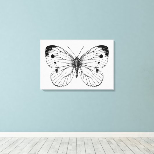 Toile Papillon à chou (Insitu (Plancher de Bois))