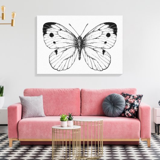Toile Papillon à chou (Insitu(Salon))