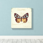 Toile Papillon à motif vintage (Insitu (Plancher de Bois))