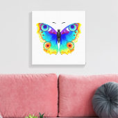 Toile Papillon Arc-en-ciel Paon Œil (Insitu(Salon))