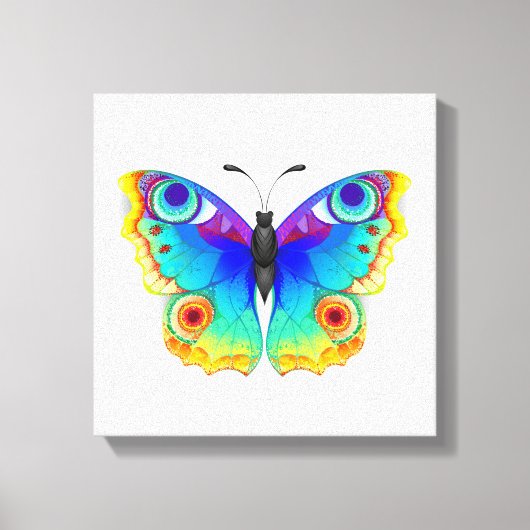 Toile Papillon Arc-en-ciel Paon Œil (Recto)