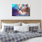 TOILE PAPILLON BLEU (Insitu(Chambre))