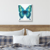 Toile Papillon d'aquarelle d'art fractal de fantasy mode (Insitu(Chambre))
