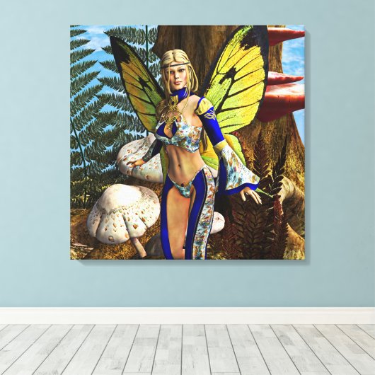 Toile Papillon de fée (Insitu (Plancher de Bois))