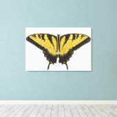 Toile Papillon de l'épaisse queue de tigre occidentale (Insitu (Plancher de Bois))