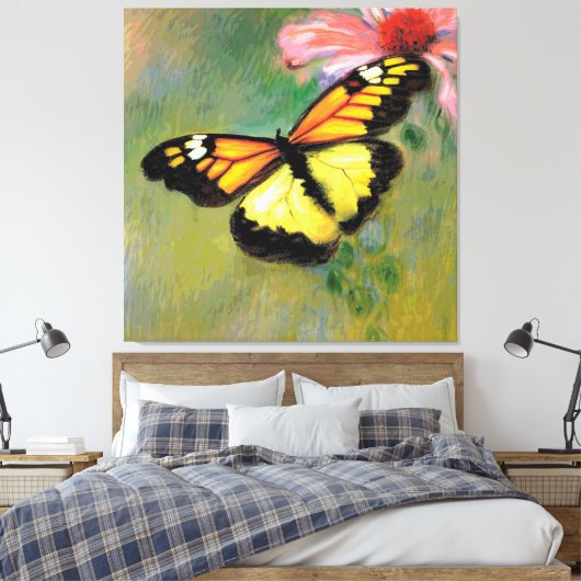 Toile Papillon d'été du printemps - (Insitu(Chambre))