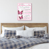 Toile Papillon DIL Vous êtes aussi ma fille dans le coeu (Insitu(Chambre))