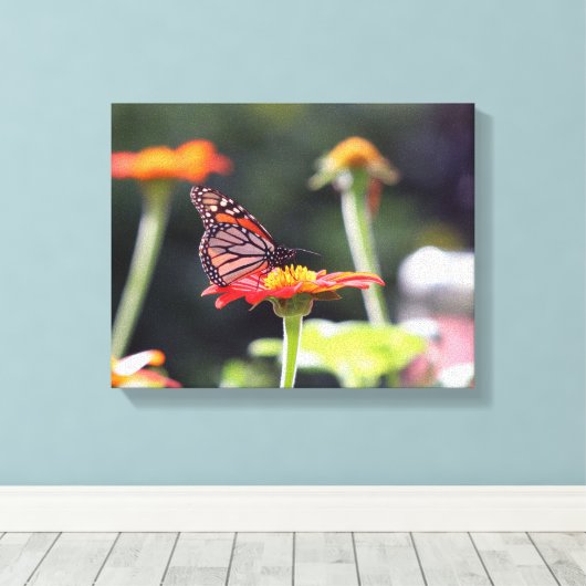 Toile Papillon enveloppée (Insitu (Plancher de Bois))