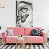 Toile Papillon Focus (Insitu(Salon))