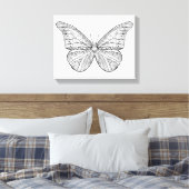 Toile Papillon inspiré (Insitu(Chambre))