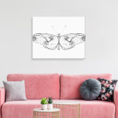Toile Papillon inspiré Art 6 (Insitu(Salon))