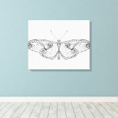 Toile Papillon inspiré Art 6 (Insitu (Plancher de Bois))