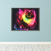 Toile Papillon Kitty (Insitu (Plancher de Bois))